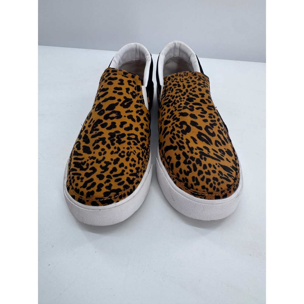 Nike Court Legacy Slip On Womens Shoes Leopard Print & Black Sneakers Size 9 - Picture 3 of 9